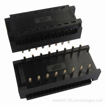 2.54 x 7.62mm IDC DIP Plug Connectors with Brass Contact, Used for Ribbon Cables